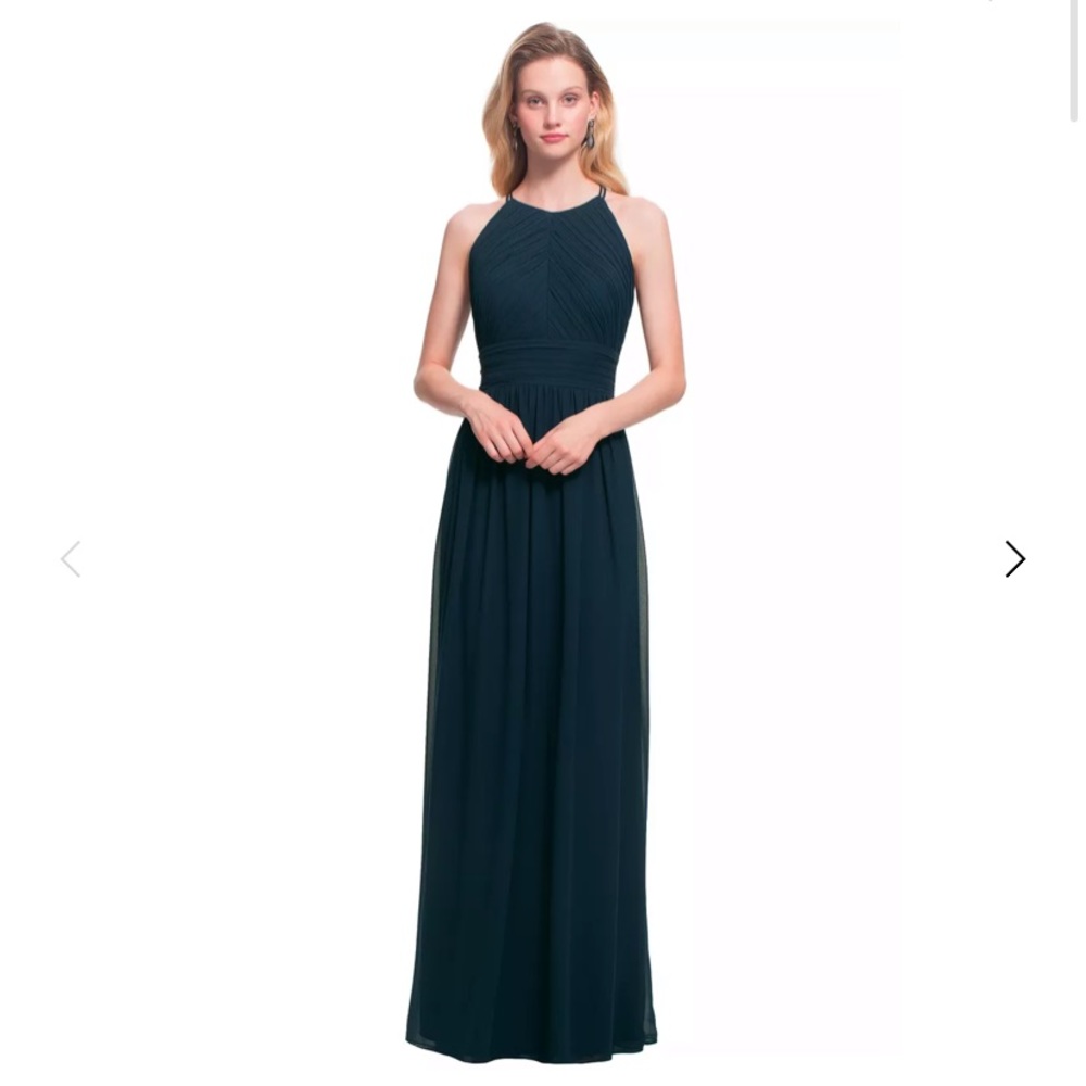 Bill Levkoff Style 7017 Navy Bridesmaid Dress